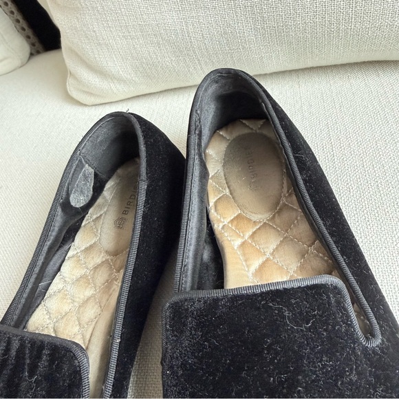 Birdies The Starling Black Velvet Loafers 7.5